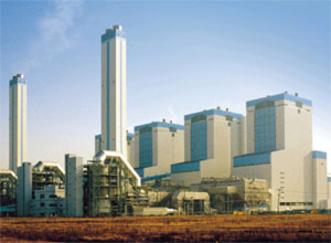 Мощная газовая электростанция в Корее 4х500 MW