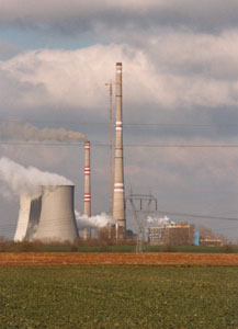 Мощная газовая электростнция в Словакии